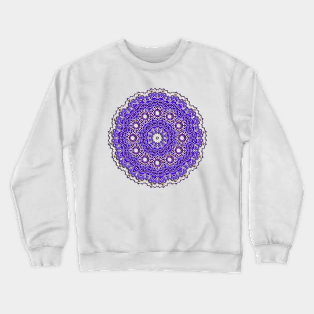 Mandala Geometry Fractal Sacred Yoga Art Mantra Good Vibe Crewneck Sweatshirt by twizzler3b